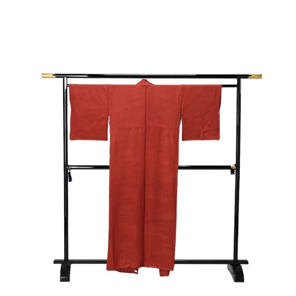 その他着物
着物 和服 袷長着 小豆無地 正絹 シルク レッド 【SS】
【中古】