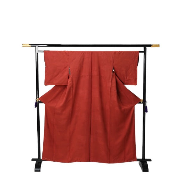 その他着物
着物 和服 袷長着 小豆無地 正絹 シルク レッド 【SS】
【中古】