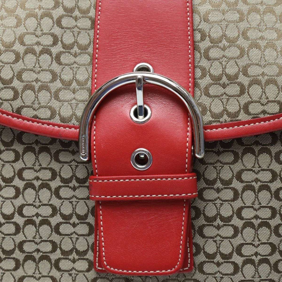 コーチ COACH ショルダーバッグ
ショルダーバッグ シグネチャー 斜め掛け キャンバス 6377 レッド×ブラウン 【SS】
【中古】