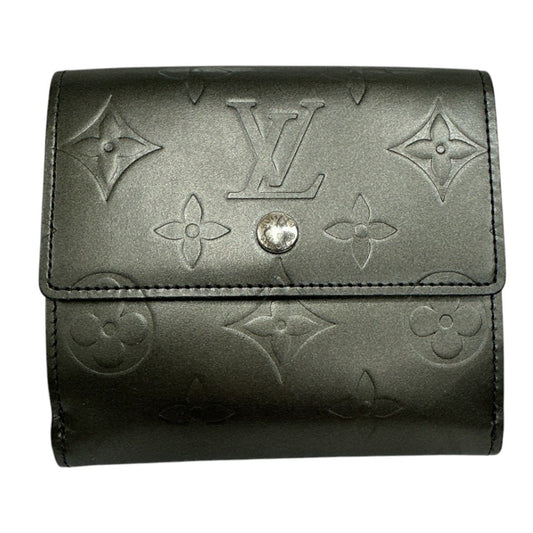 ルイヴィトン LOUIS VUITTON 二つ折り財布
 カード用ポケット付財布 モノグラム ポルトモネビエカルトクレディ モノグラムマット M65112 ノワール LV
 【SS】
 【中古】