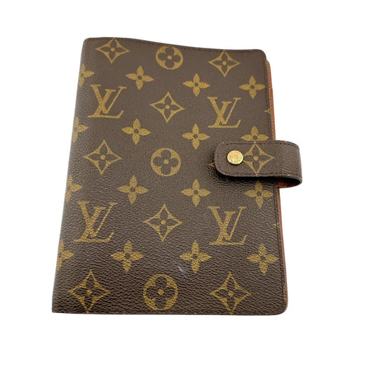 ルイヴィトン LOUIS VUITTON 手帳カバー
 システム手帳カバー モノグラム アジェンダMM モノグラムキャンバス R20004 ブラウン LV
 【SS】
 【中古】