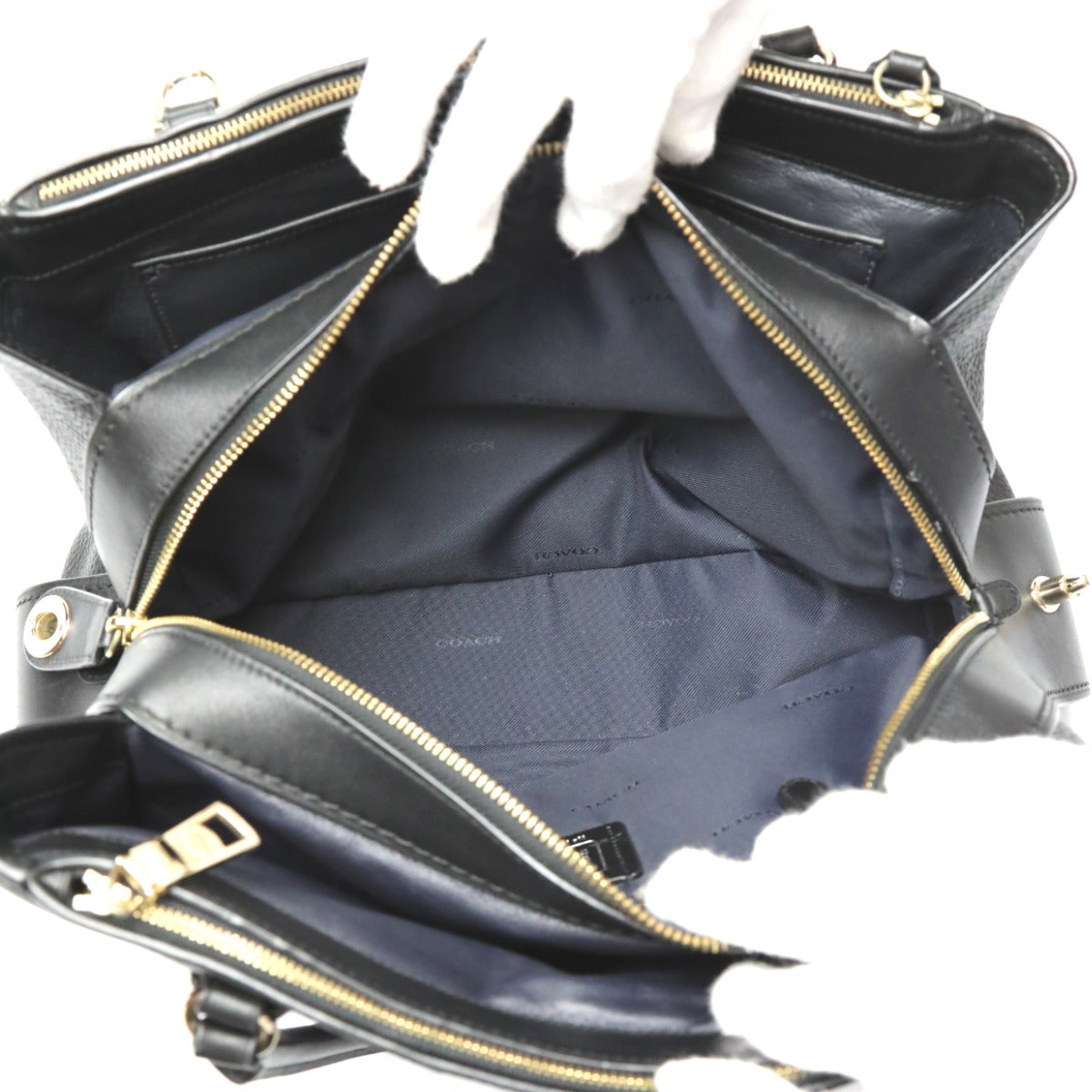 コーチ COACH ハンドバッグ
トートバック キャリオール34 ブルックリン レザー 57276 ブラック 【SS】
【中古】