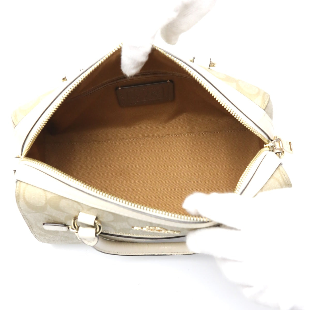 コーチ COACH ハンドバッグ
ハンドバッグ CCキャンバス シグネチャー キャンバス F83607 ベージュ 【SS】
【中古】