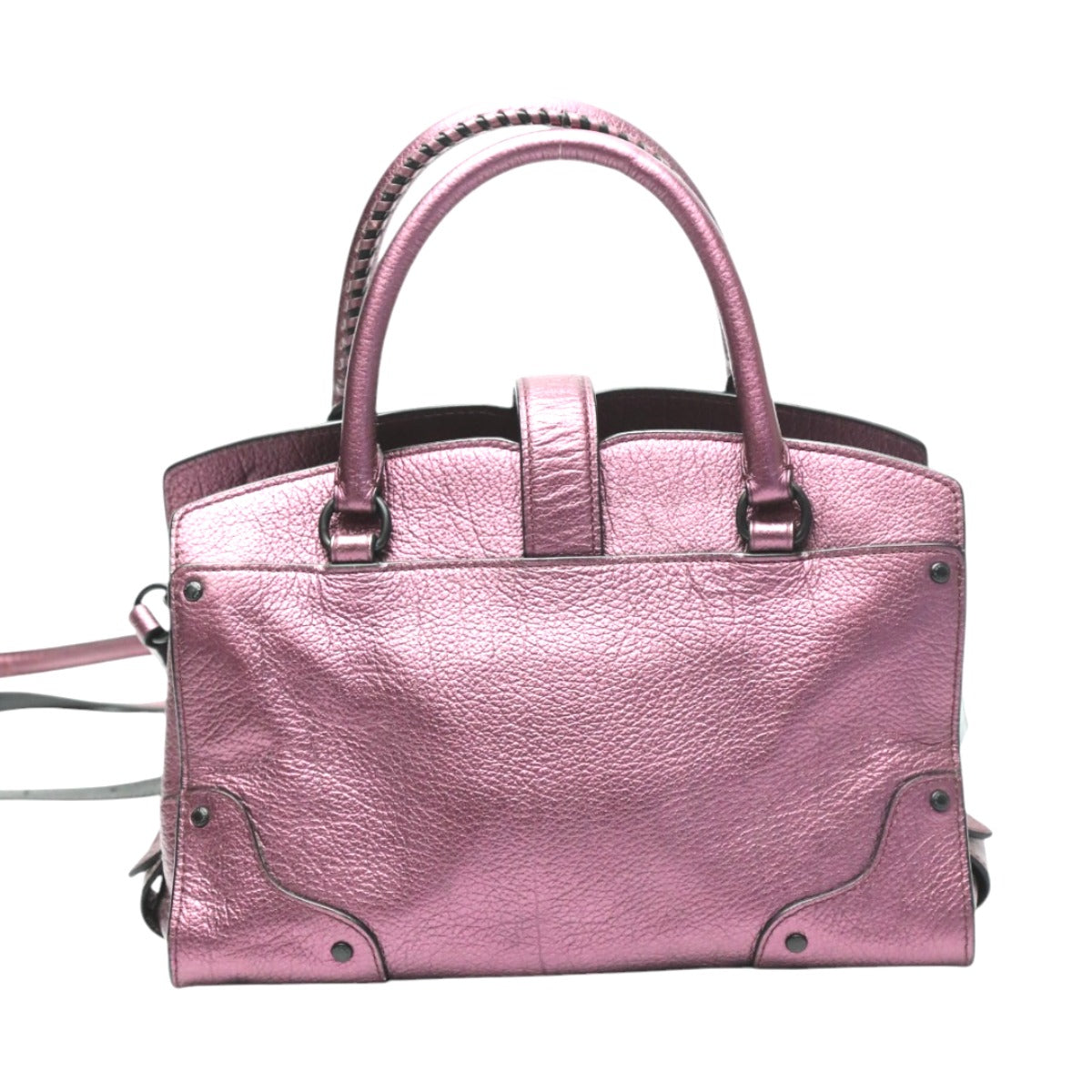 コーチ COACH ハンドバッグ
2wayショルダーバック サッチェル24 マーサー レザー 59146 パープル 【SS】
【中古】