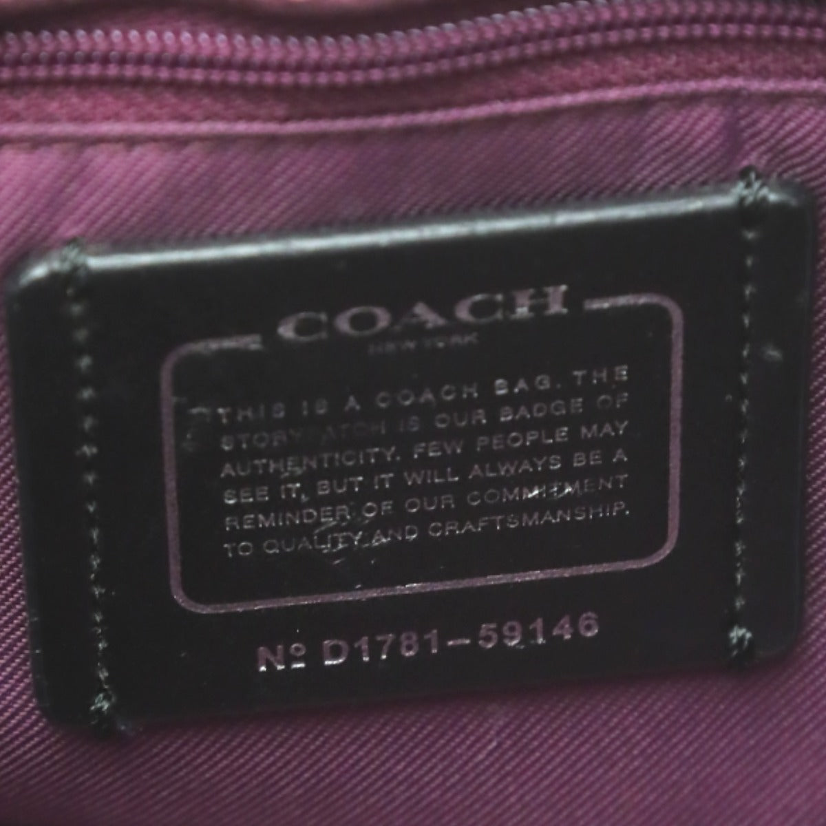 コーチ COACH ハンドバッグ
2wayショルダーバック サッチェル24 マーサー レザー 59146 パープル 【SS】
【中古】