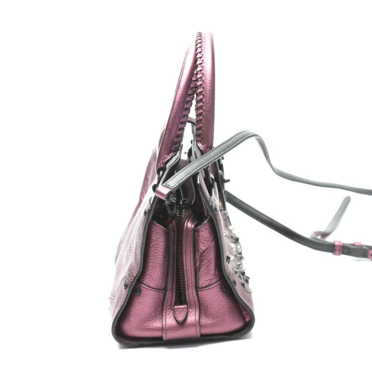 コーチ COACH ハンドバッグ
2wayショルダーバック サッチェル24 マーサー レザー 59146 パープル 【SS】
【中古】