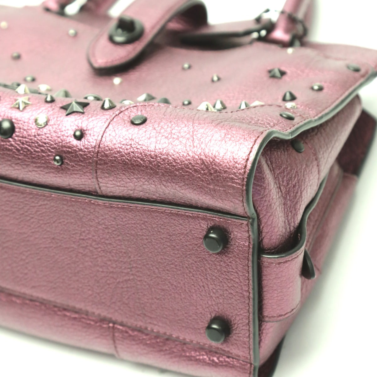 コーチ COACH ハンドバッグ
2wayショルダーバック サッチェル24 マーサー レザー 59146 パープル 【SS】
【中古】