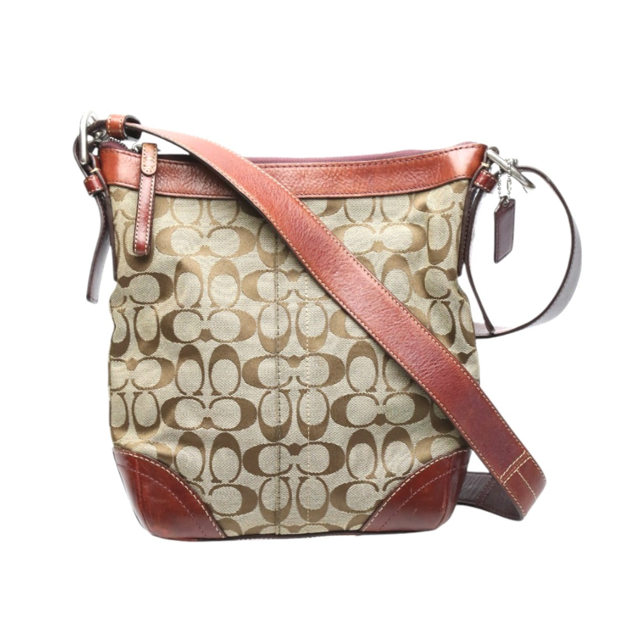 コーチ COACH ショルダーバッグ
斜めがけ CCキャンバス シグネチャー レザー F12327 ブラウン 【SS】
【中古】