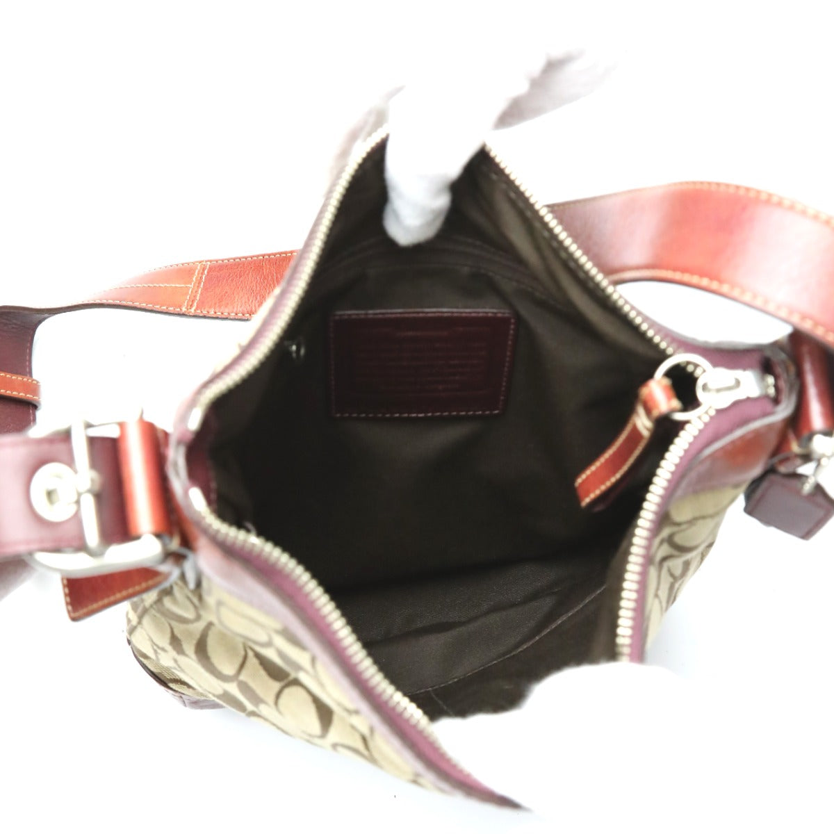 コーチ COACH ショルダーバッグ
斜めがけ CCキャンバス シグネチャー レザー F12327 ブラウン 【SS】
【中古】