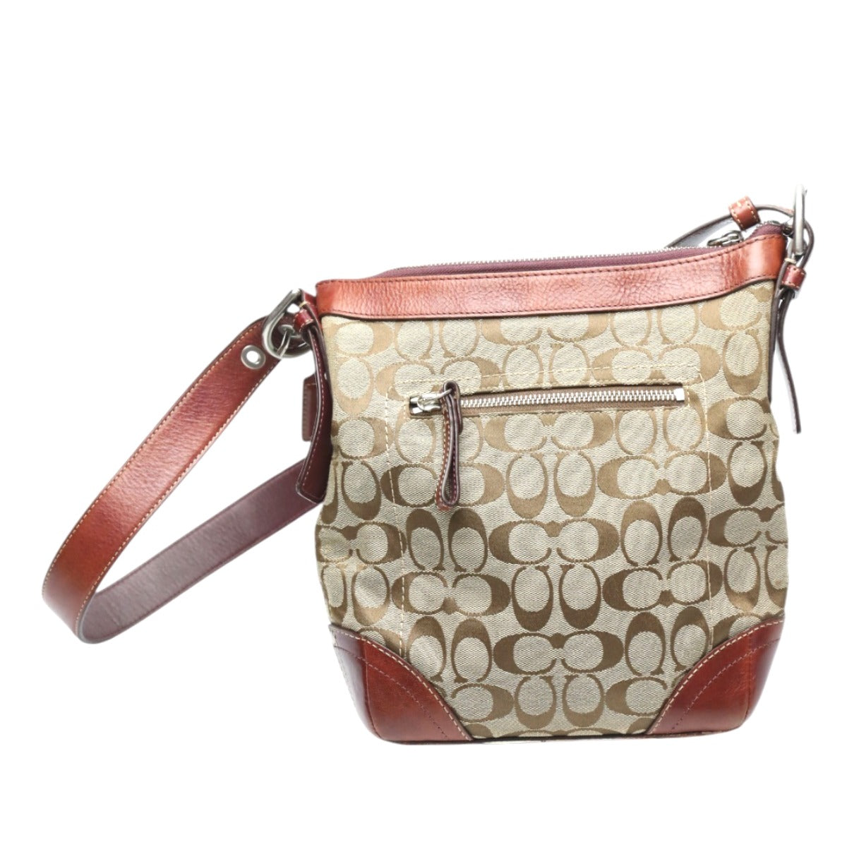 コーチ COACH ショルダーバッグ
斜めがけ CCキャンバス シグネチャー レザー F12327 ブラウン 【SS】
【中古】