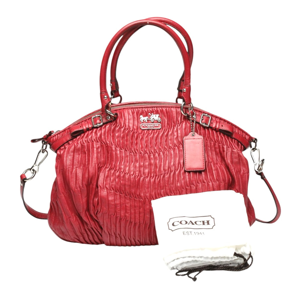コーチ COACH ハンドバッグ
ショルダーバッグ 2wayバッグ マディソン ギャザードレザーバック レザー 18643 レッド 【SS】
【中古】