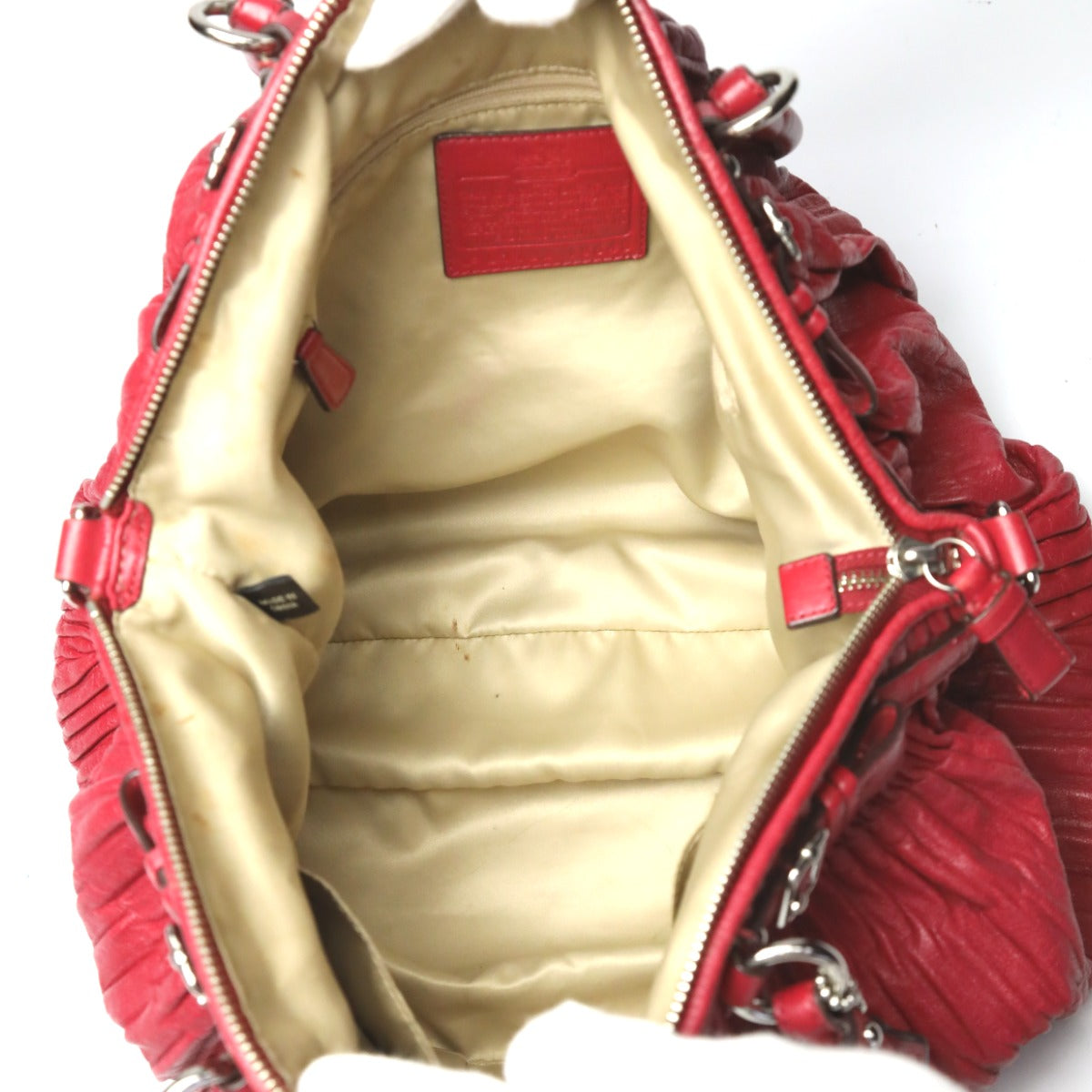 コーチ COACH ハンドバッグ
ショルダーバッグ 2wayバッグ マディソン ギャザードレザーバック レザー 18643 レッド 【SS】
【中古】
