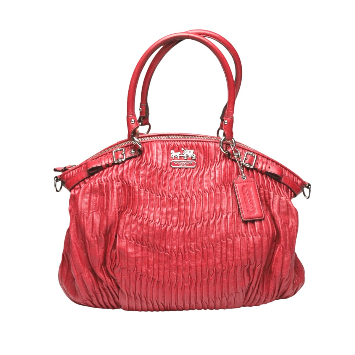 コーチ COACH ハンドバッグ
ショルダーバッグ 2wayバッグ マディソン ギャザードレザーバック レザー 18643 レッド 【SS】
【中古】