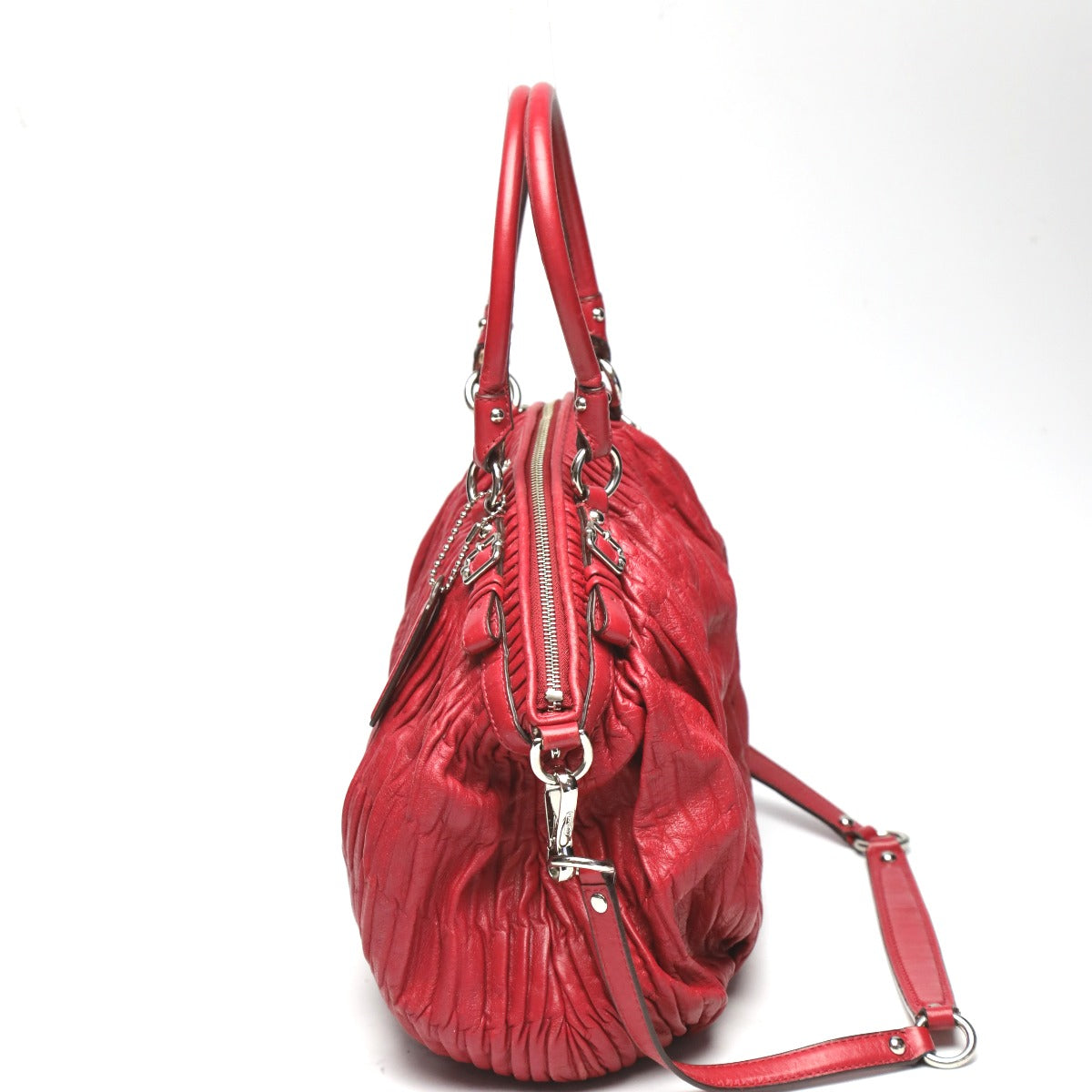 コーチ COACH ハンドバッグ
ショルダーバッグ 2wayバッグ マディソン ギャザードレザーバック レザー 18643 レッド 【SS】
【中古】