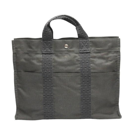 エルメス HERMES トートバッグ
 トートMM エールライン キャンバス キャンバス グレー 【SS】
 【中古】