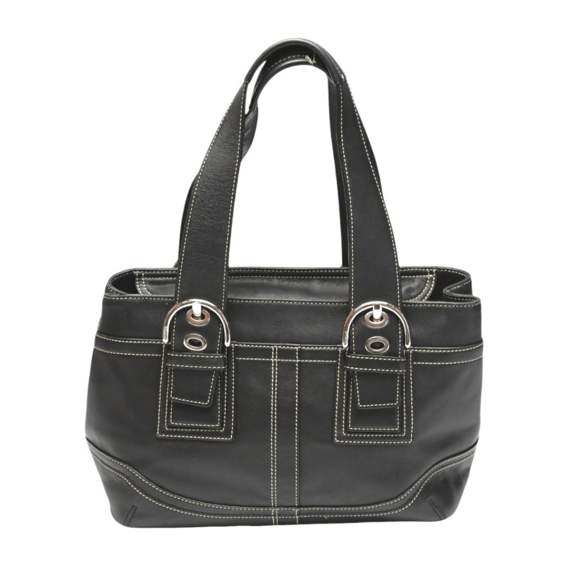 コーチ COACH トートバッグ
ハンドバッグ ミディアムレザー レザー F10911 ブラック 【SS】
【中古】