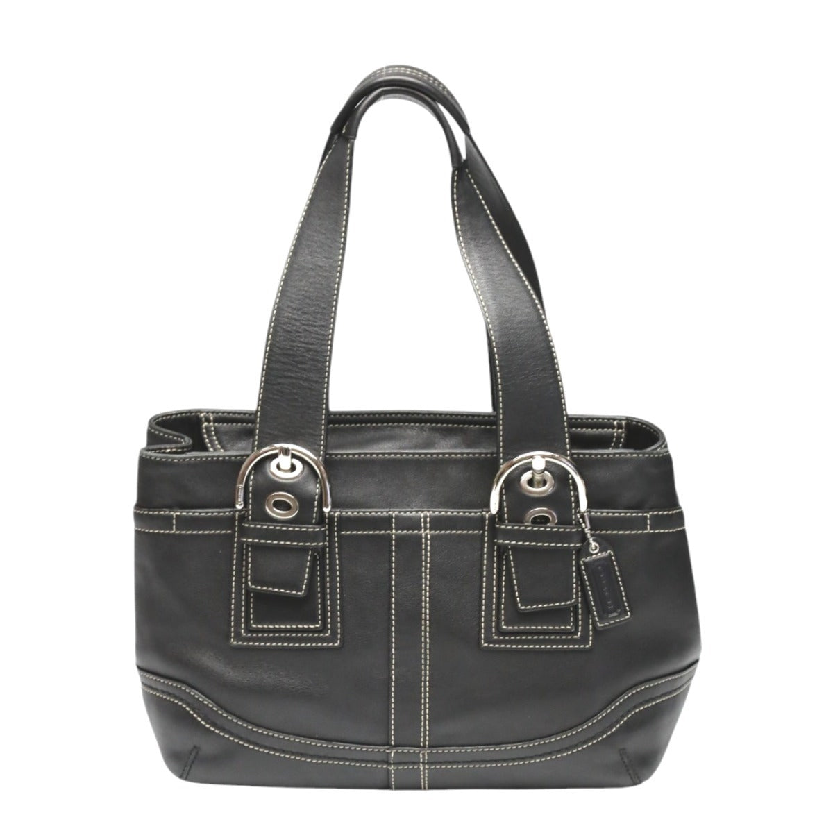 コーチ COACH トートバッグ
ハンドバッグ ミディアムレザー レザー F10911 ブラック 【SS】
【中古】