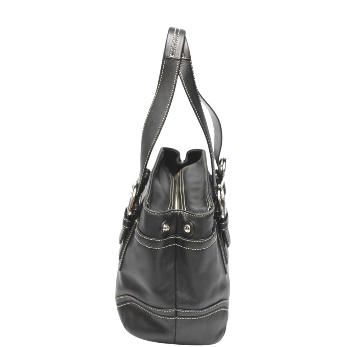 コーチ COACH トートバッグ
ハンドバッグ ミディアムレザー レザー F10911 ブラック 【SS】
【中古】
