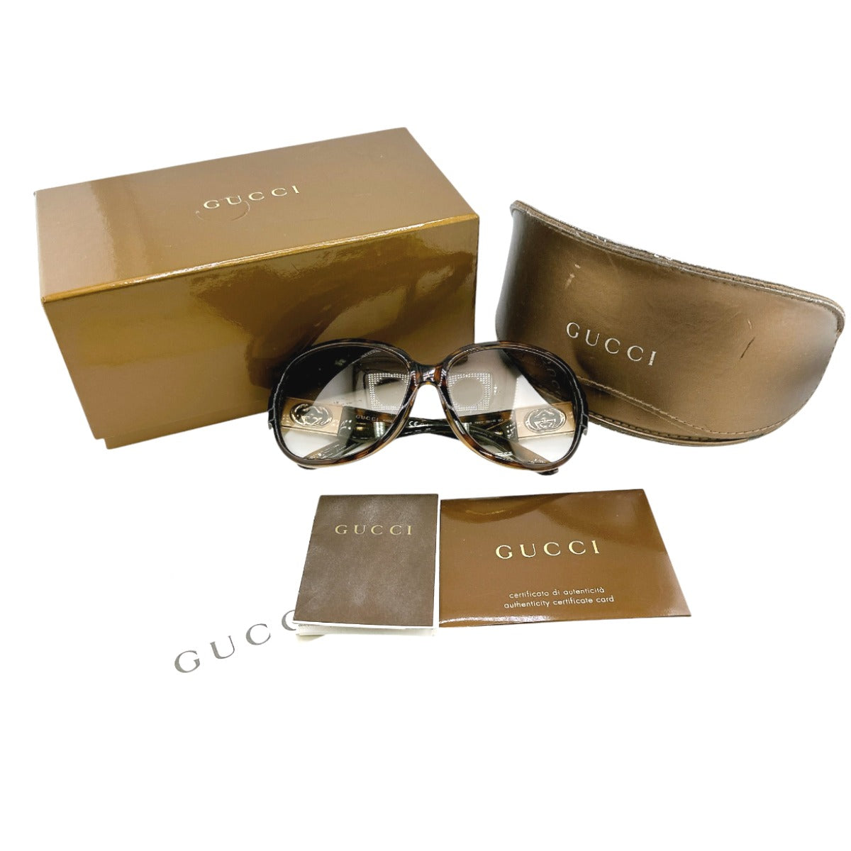 グッチ GUCCI サングラス
サングラス 60□15 130 べっこう調 プラスチック GG3176/K/S79102 ブラウン 【SS】
【中古】
