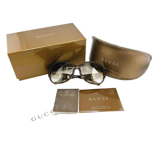 グッチ GUCCI サングラス
 サングラス 60□15 130 べっこう調 プラスチック GG3176/K/S79102 ブラウン 【SS】
 【中古】