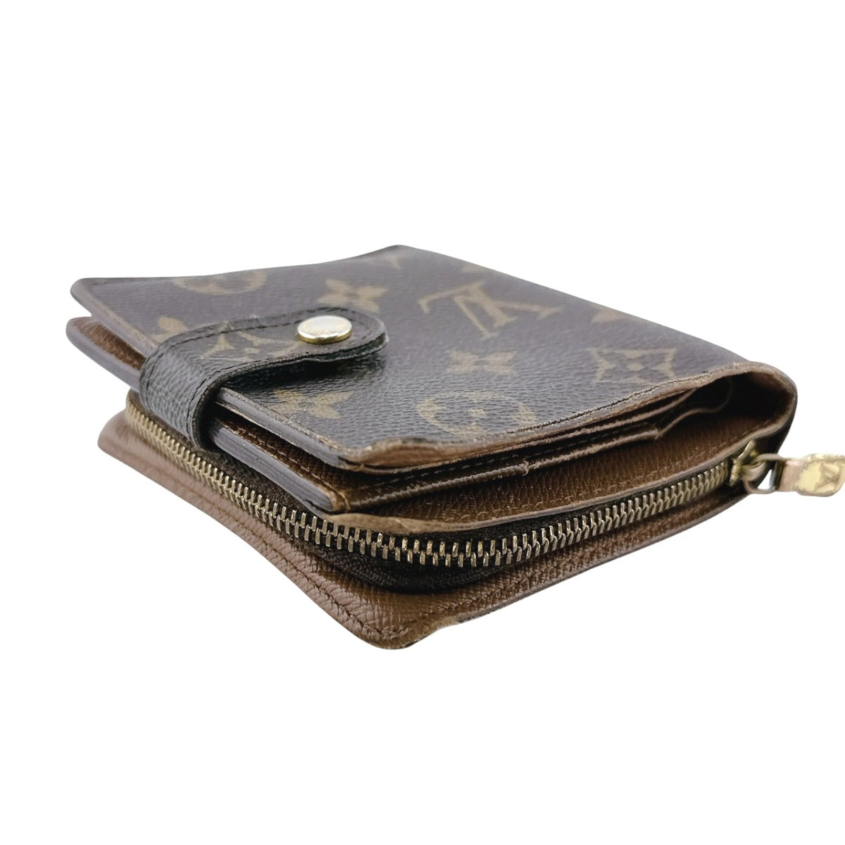 ルイヴィトン LOUIS VUITTON 二つ折り財布
カード用ポケットファスナー付 モノグラム コンパクトジップ モノグラムキャンバス M61667 ブラウン LV
【SS】
【中古】
