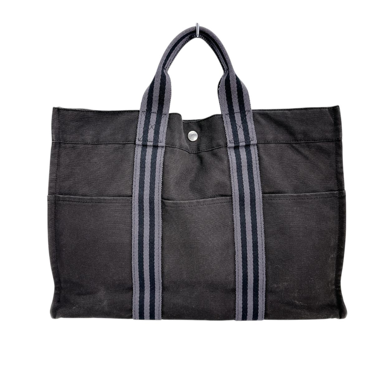エルメス HERMES トートバッグ
ビジネスバッグ 定番人気 フールトゥMM キャンバス ブラック 【SS】
【中古】