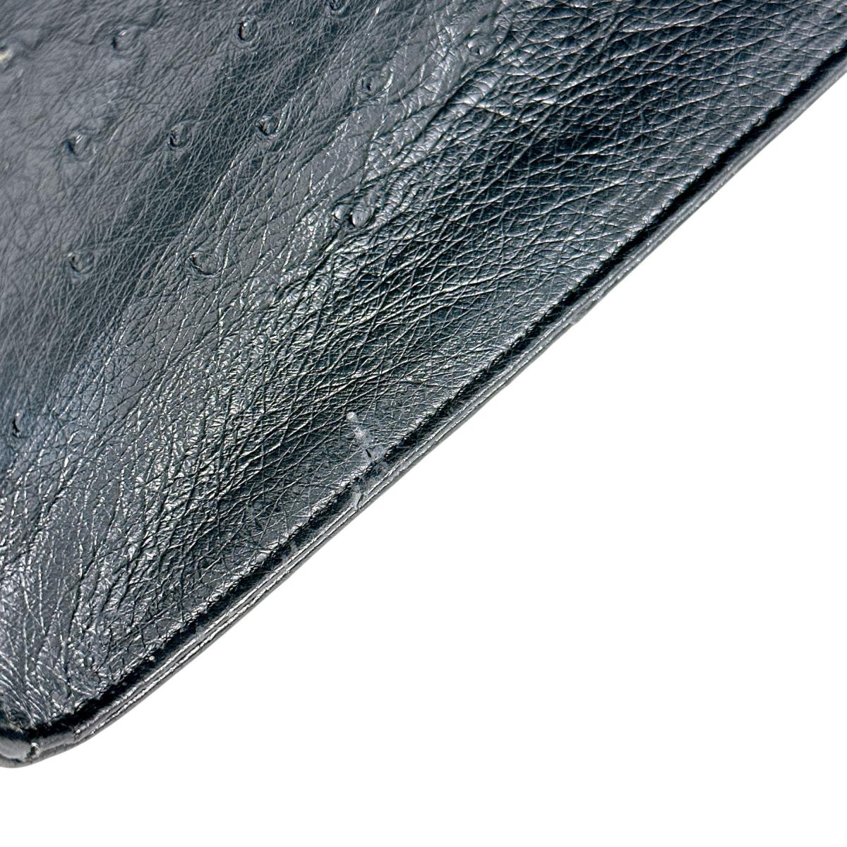 オーストリッチ ostrich ハンドバッグ
ハンドバッグ オーストリッチ ゴールド金具 オーストリッチ ブラック 【SS】
【中古】