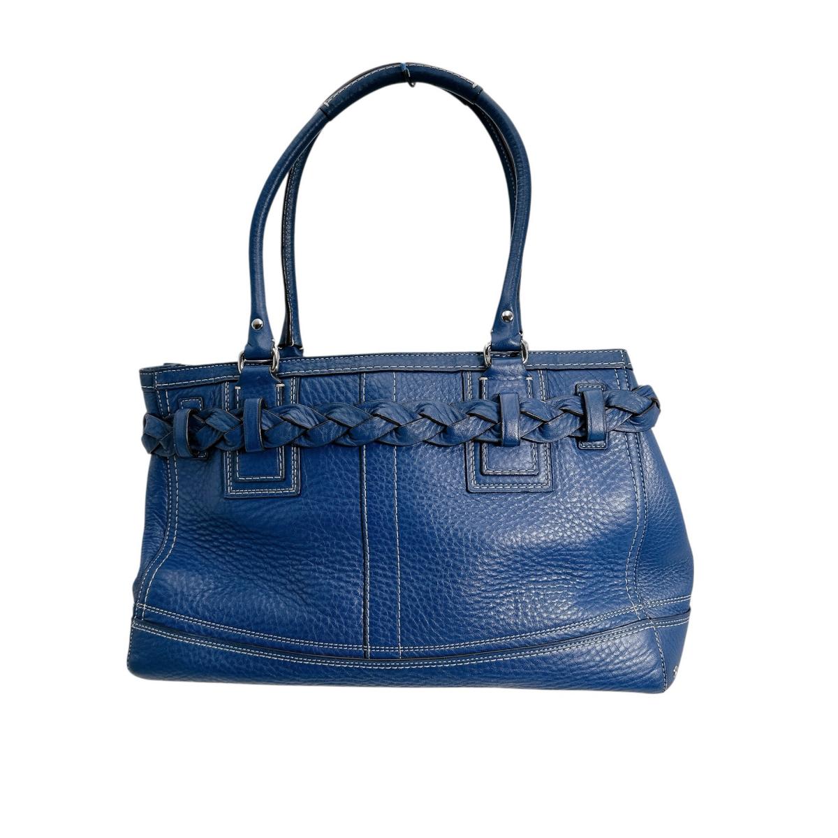 コーチ COACH トートバッグ
ハンドバッグ キャリーオール ペブル レザー E0982-F13087 ブルー 【SS】
【中古】