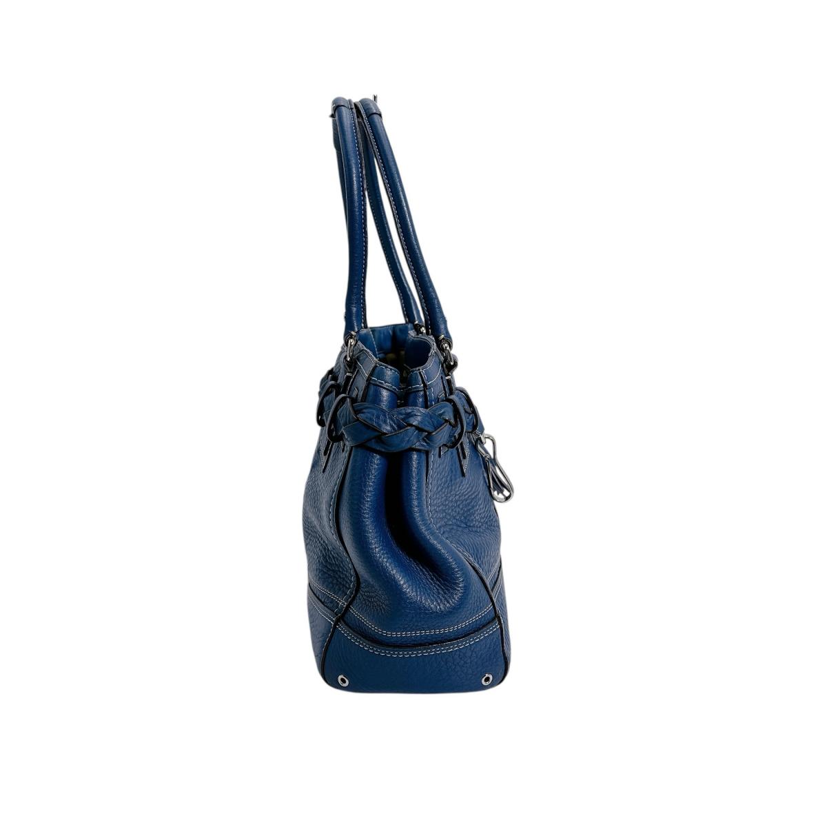 コーチ COACH トートバッグ
ハンドバッグ キャリーオール ペブル レザー E0982-F13087 ブルー 【SS】
【中古】