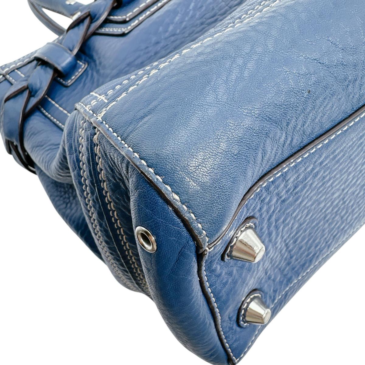 コーチ COACH トートバッグ
ハンドバッグ キャリーオール ペブル レザー E0982-F13087 ブルー 【SS】
【中古】
