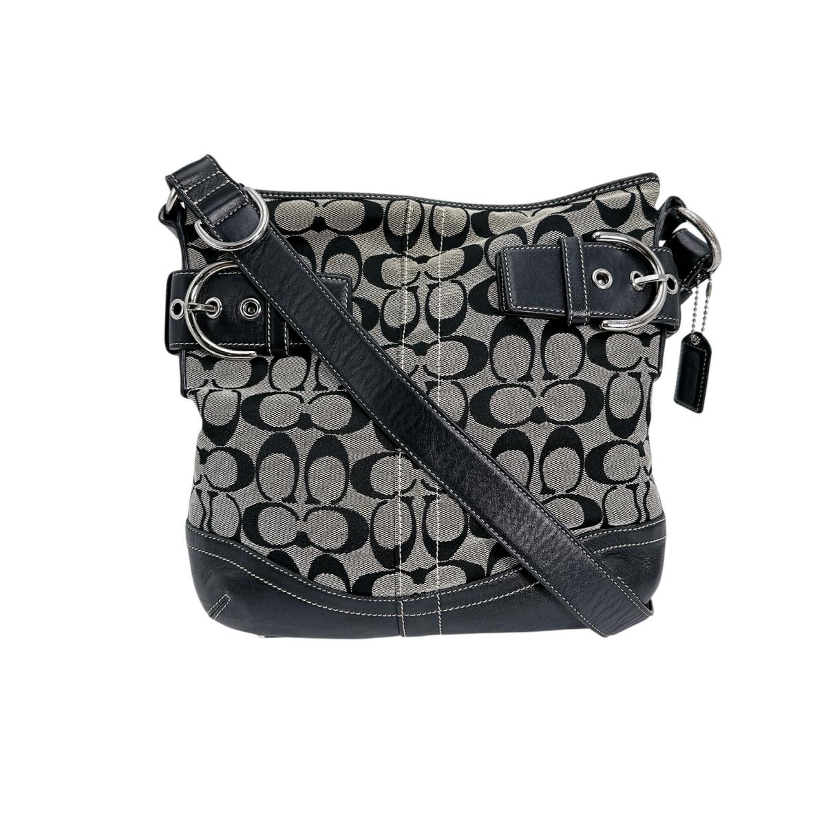 コーチ COACH ショルダーバッグ
ショルダーバッグ シグネチャー 斜め掛け レザー K05M-3574 ブラック 【SS】
【中古】
