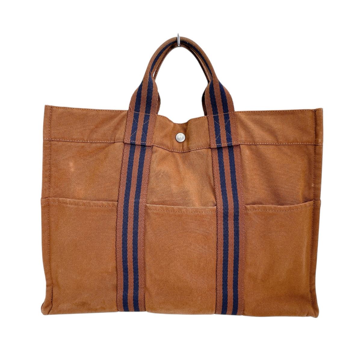 エルメス HERMES トートバッグ
ハンドバッグ 定番人気 フールトゥMM キャンバス ブラウン 【SS】
【中古】