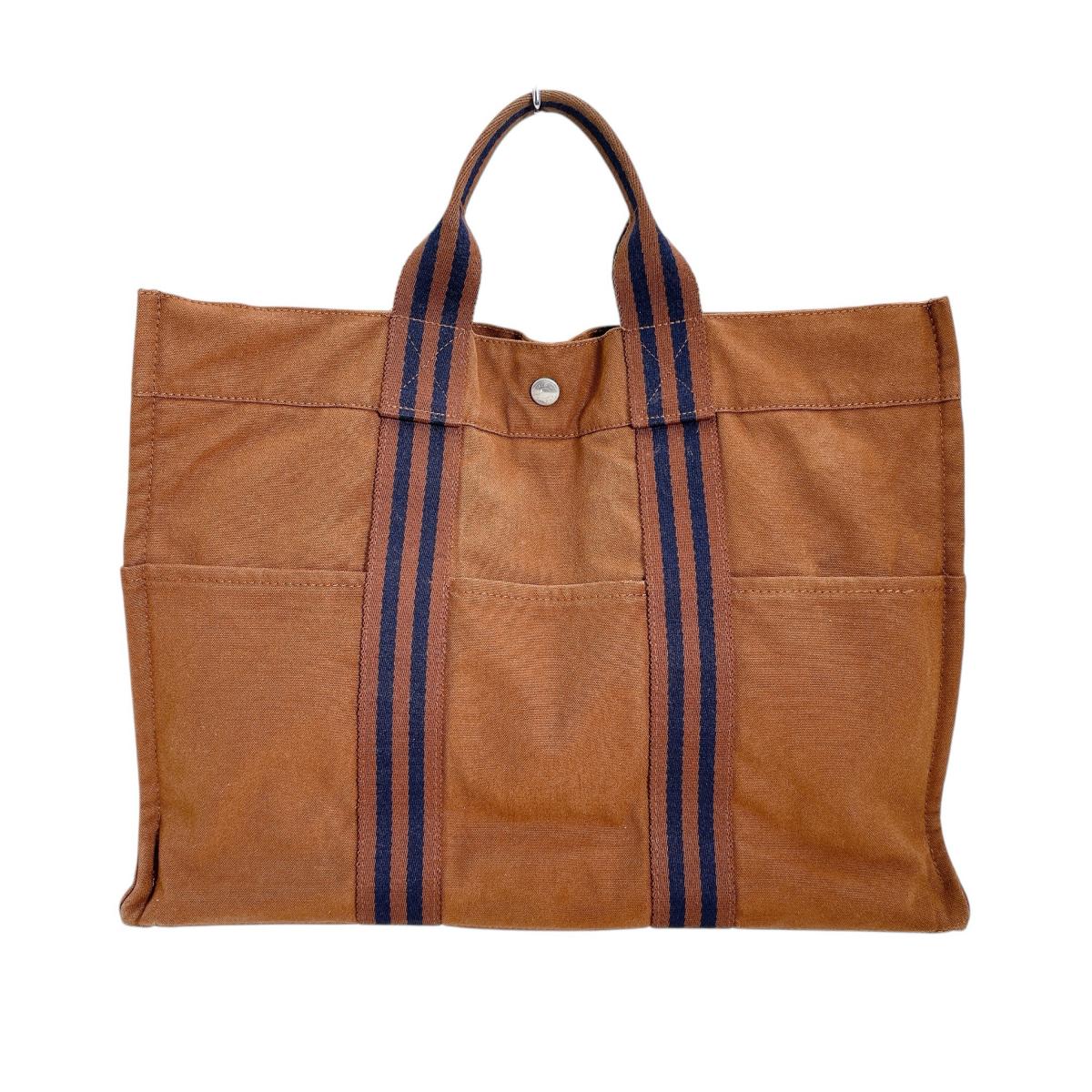 エルメス HERMES トートバッグ
ハンドバッグ 定番人気 フールトゥMM キャンバス ブラウン 【SS】
【中古】