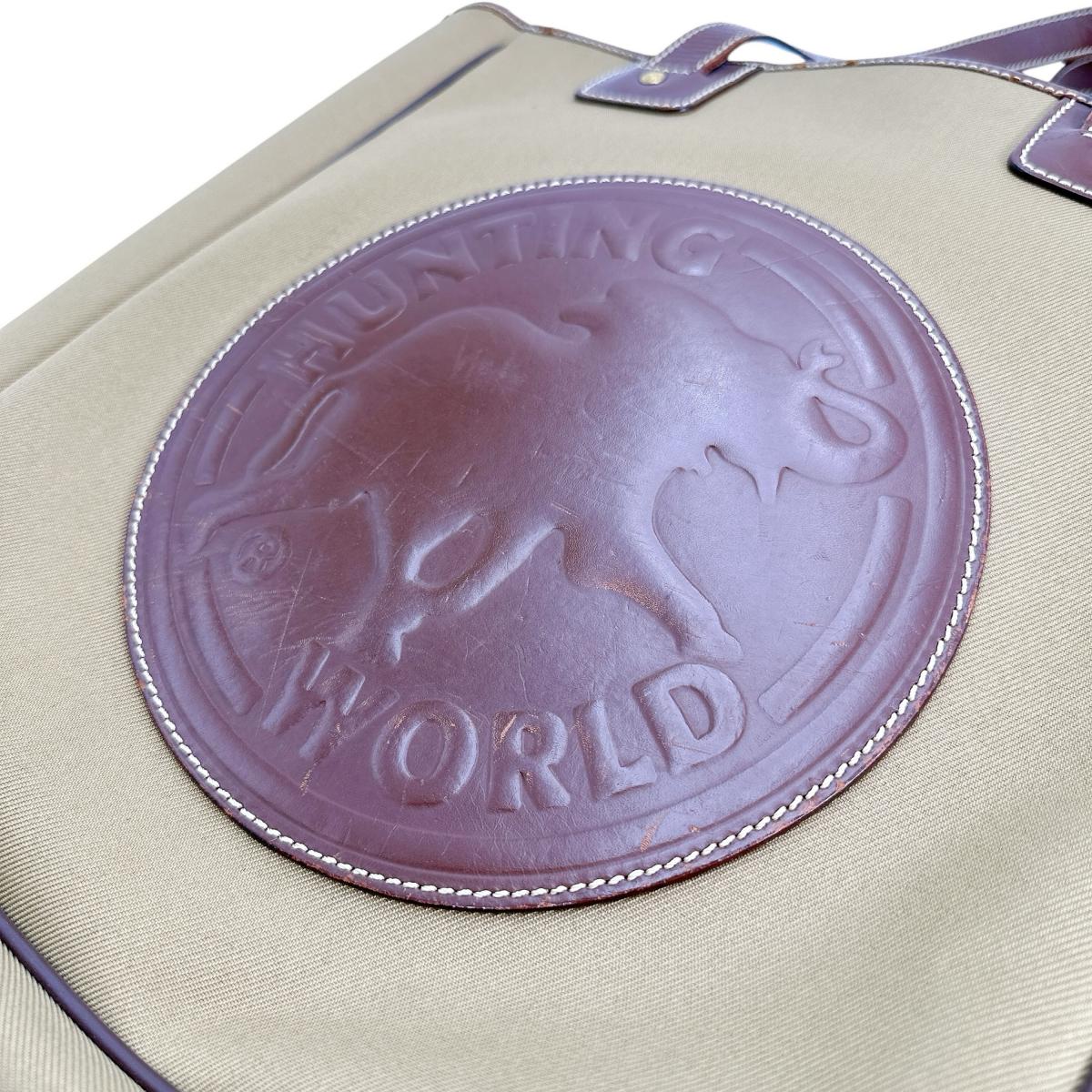 ハンティングワールド HUNTING WORLD トートバッグ
トートバッグ キャンバス カーキ×ブラウン 【SS】
【中古】