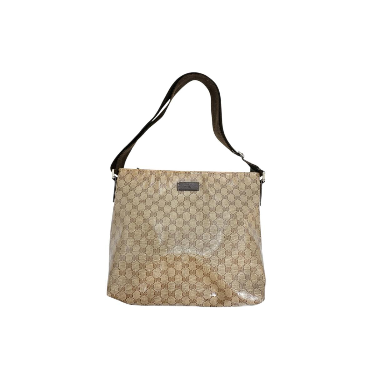 グッチ GUCCI ショルダーバッグ
ショルダーバッグ クリスタル GG PVCコーティングキャンバス 339569 ブラウン 【中古】