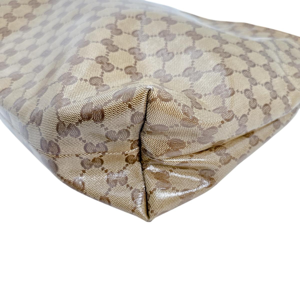 グッチ GUCCI ショルダーバッグ
ショルダーバッグ クリスタル GG PVCコーティングキャンバス 339569 ブラウン 【中古】
