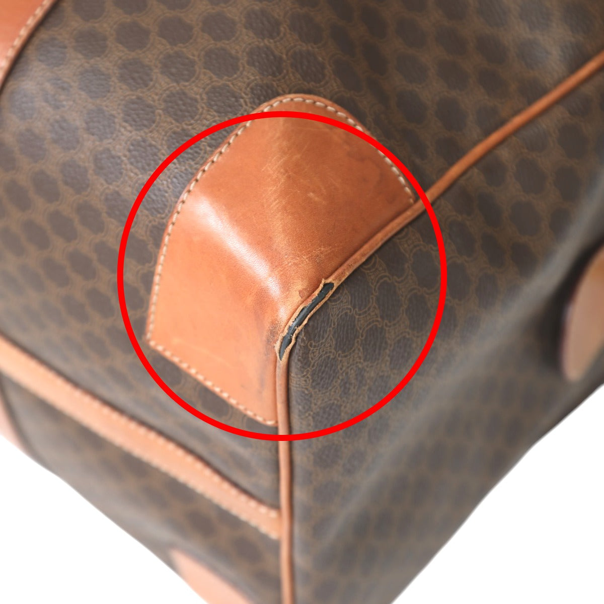 セリーヌ CELINE ボストンバッグ
旅行かばん マカダム ヴィンテージ レザー M12 ブラウン 【SS】
【中古】