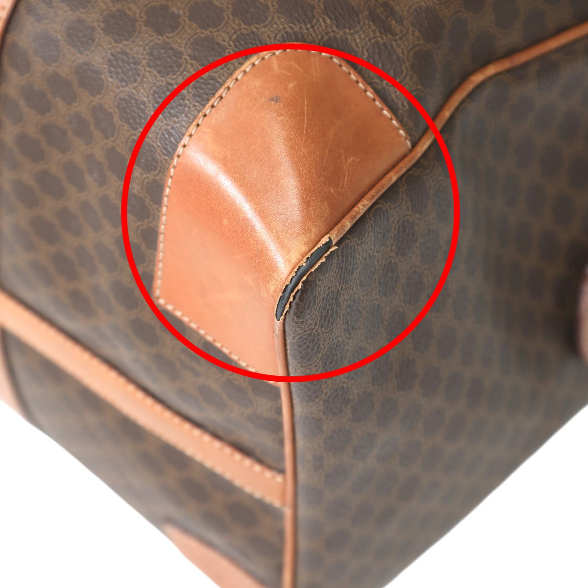 セリーヌ CELINE ボストンバッグ
旅行かばん マカダム ヴィンテージ レザー M12 ブラウン 【SS】
【中古】