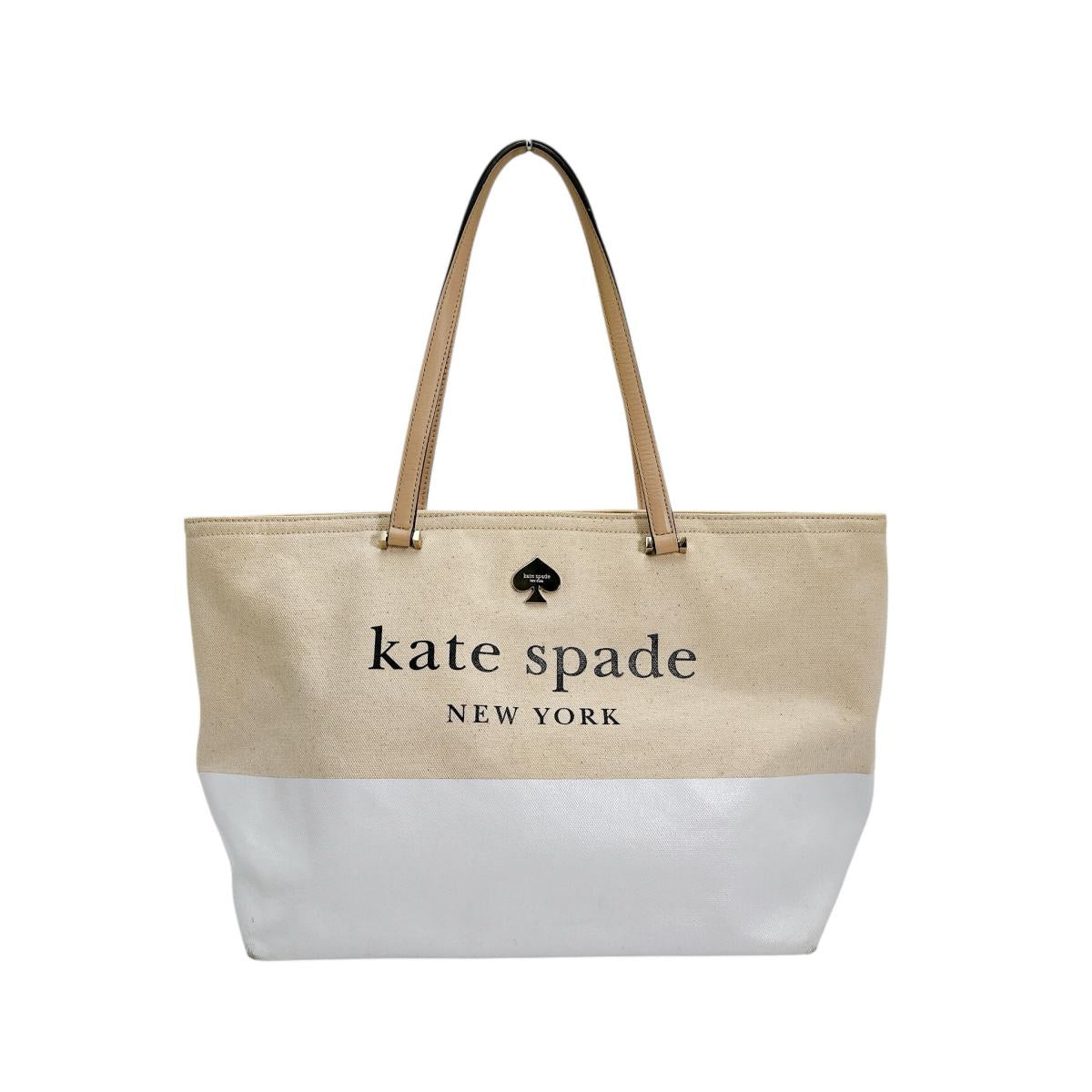 ケイトスペード Kate Spade ハンドバッグ
トートバッグ ビッグロゴ キャンバス PXRU6572 108 ベージュ 【SS】
【中古】