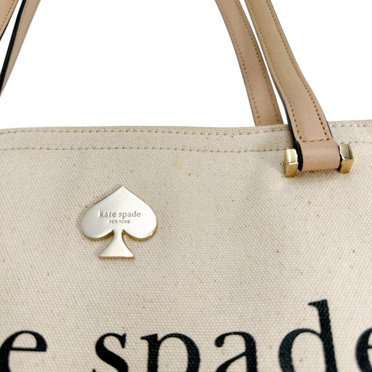 ケイトスペード Kate Spade ハンドバッグ
トートバッグ ビッグロゴ キャンバス PXRU6572 108 ベージュ 【SS】
【中古】