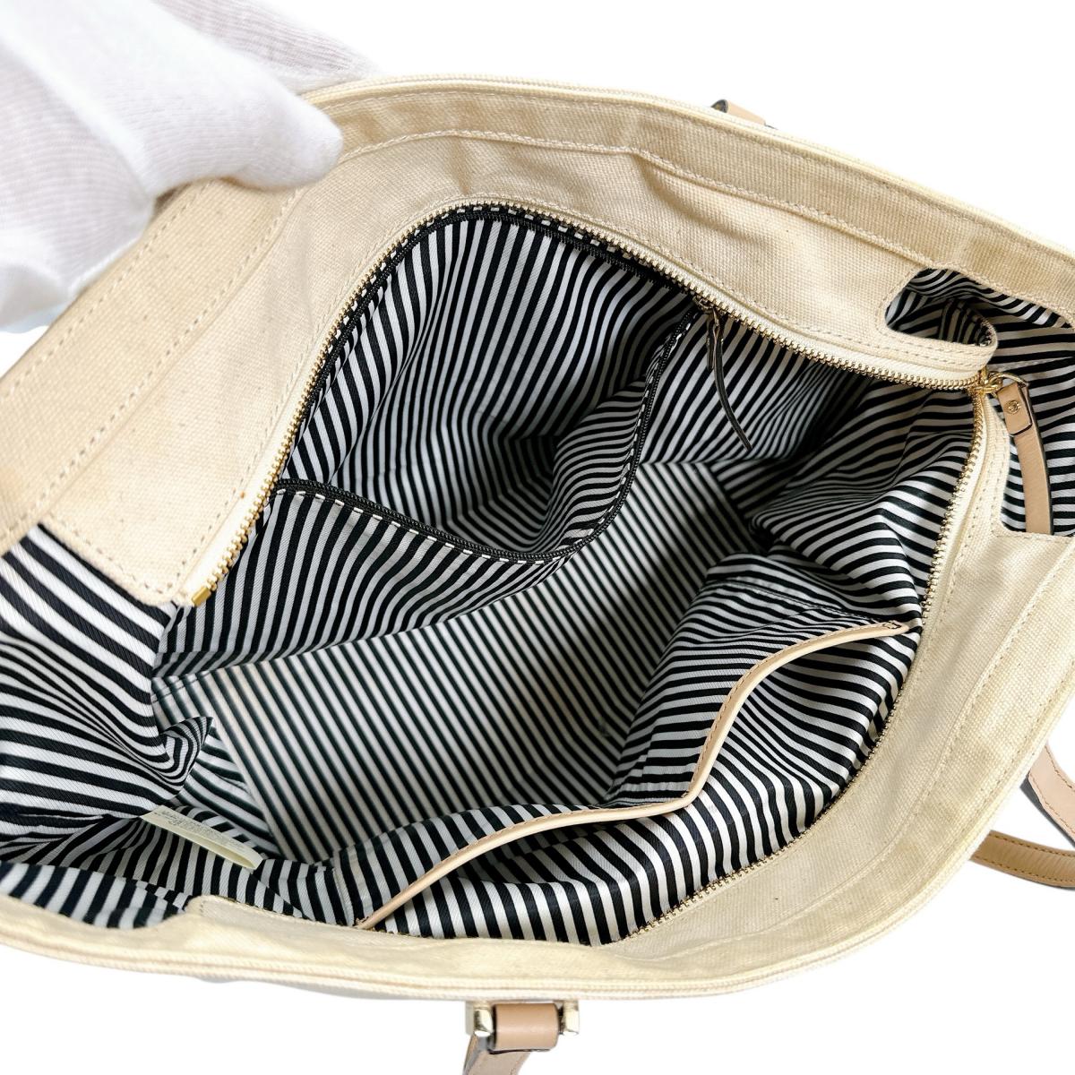 ケイトスペード Kate Spade ハンドバッグ
トートバッグ ビッグロゴ キャンバス PXRU6572 108 ベージュ 【SS】
【中古】