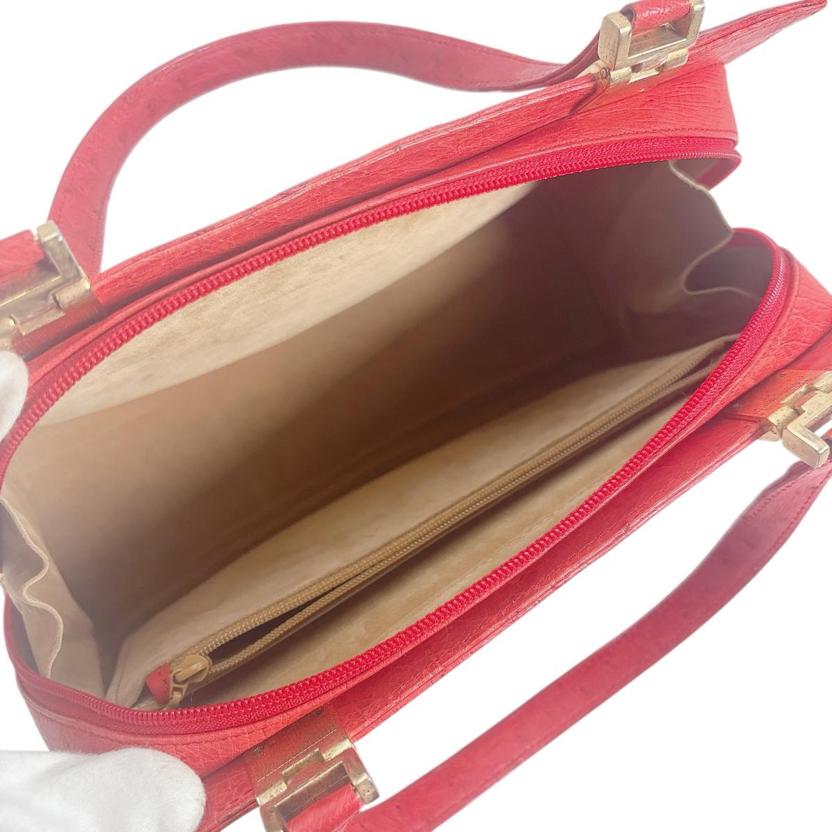 オーストリッチ ostrich ハンドバッグ
ハンドバッグ オーストリッチ レッド 【H】
【中古】