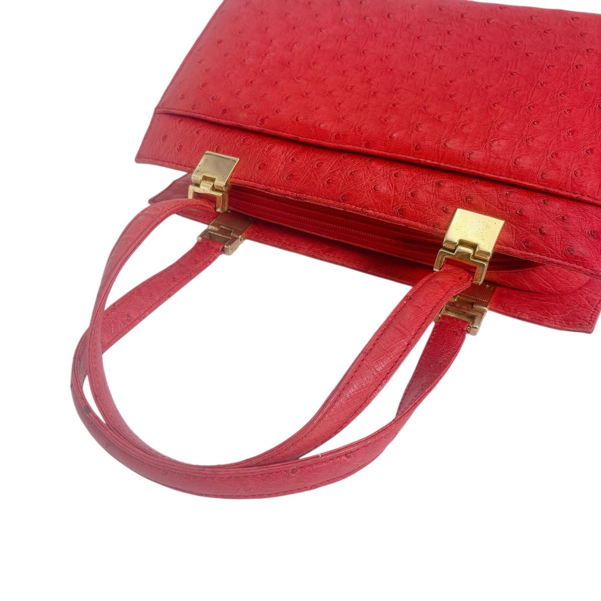 オーストリッチ ostrich ハンドバッグ
ハンドバッグ オーストリッチ レッド 【H】
【中古】