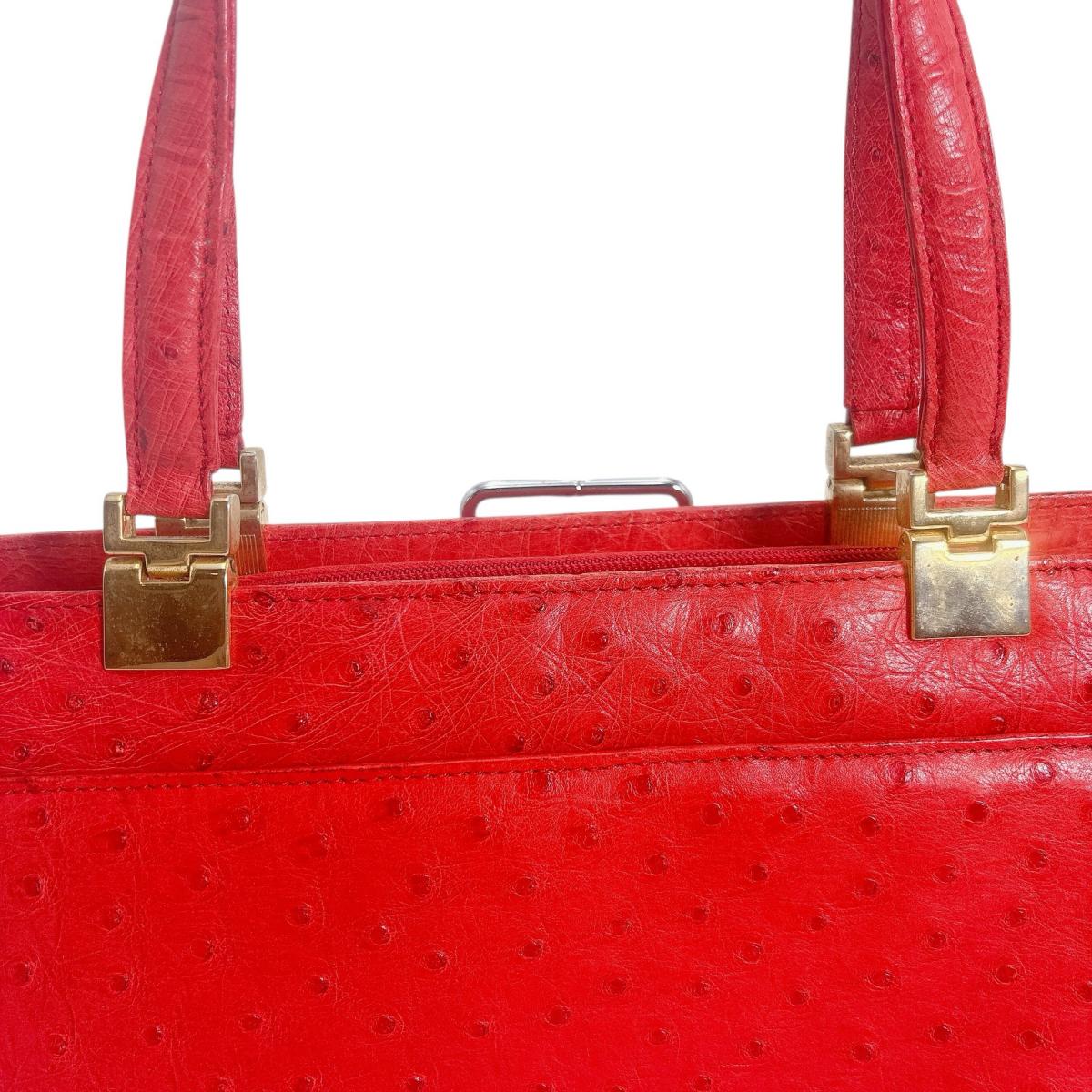 オーストリッチ ostrich ハンドバッグ
ハンドバッグ オーストリッチ レッド 【H】
【中古】