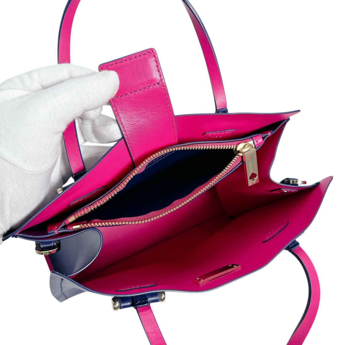 ケイトスペード Kate Spade ハンドバッグ
2WAYバッグ エロディ アーバー スモール レザー ブルー×ピンク 【SS】
【中古】