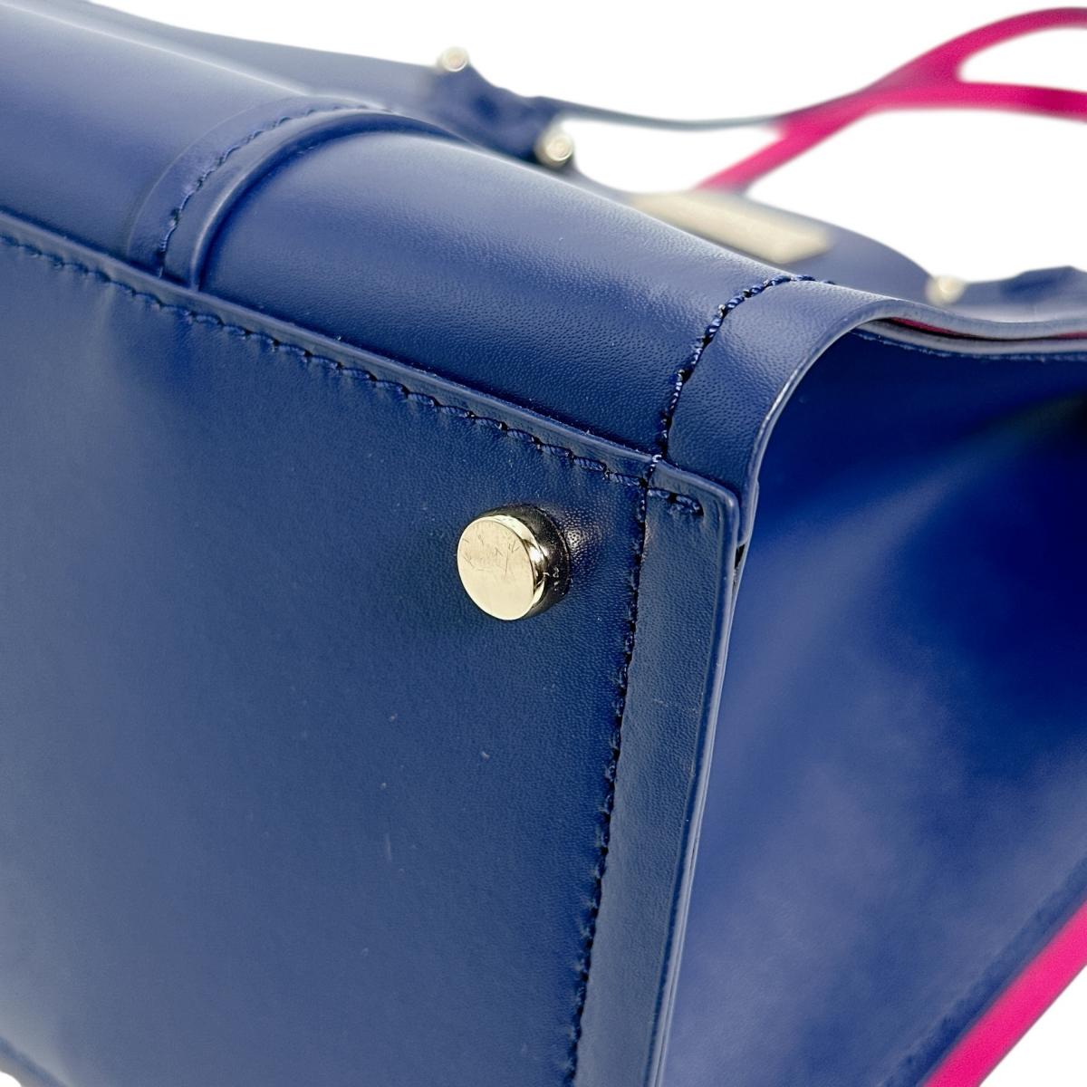 ケイトスペード Kate Spade ハンドバッグ
2WAYバッグ エロディ アーバー スモール レザー ブルー×ピンク 【SS】
【中古】