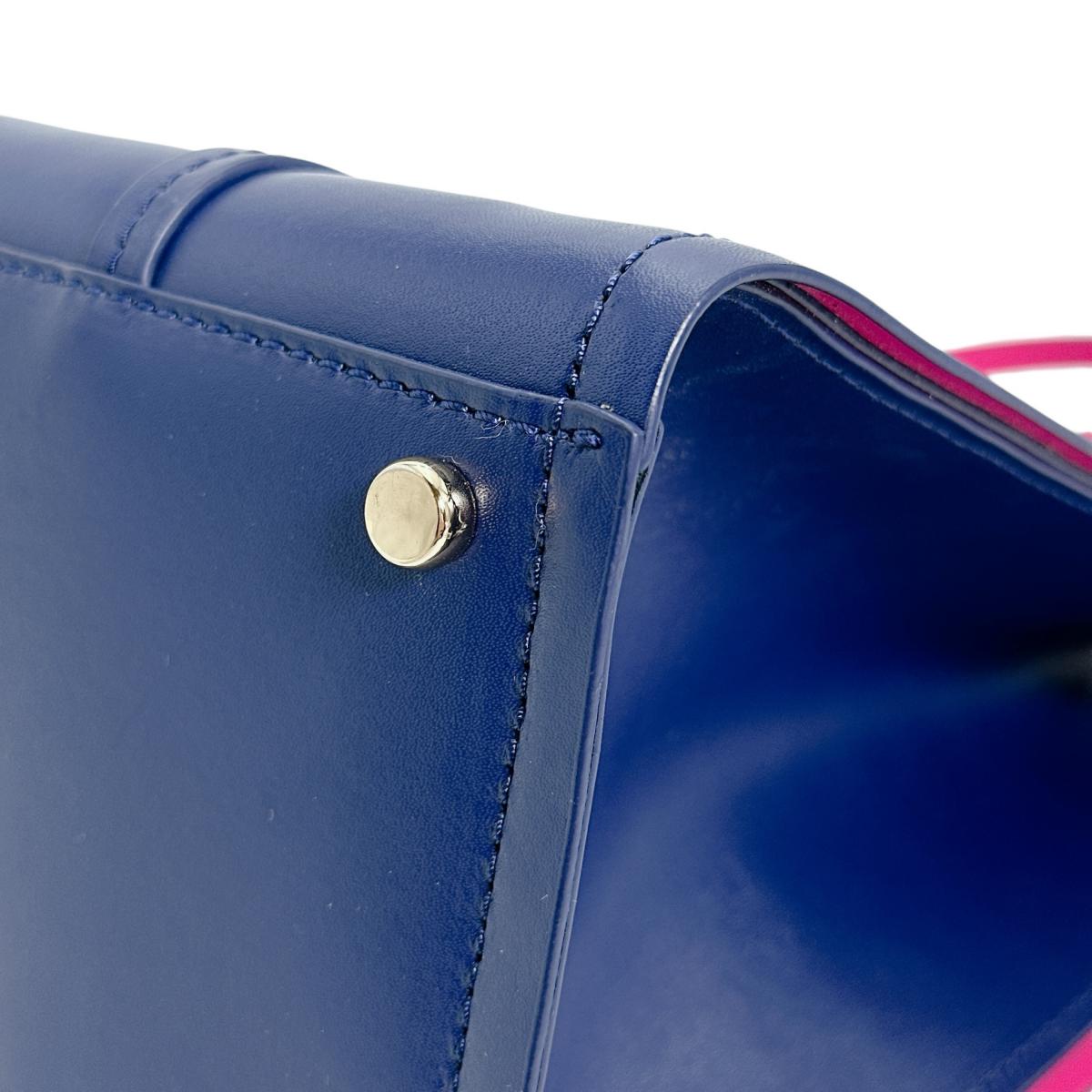 ケイトスペード Kate Spade ハンドバッグ
2WAYバッグ エロディ アーバー スモール レザー ブルー×ピンク 【SS】
【中古】