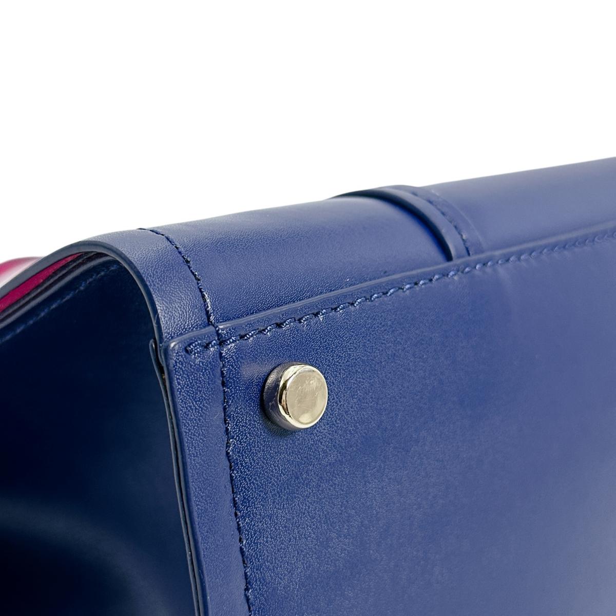 ケイトスペード Kate Spade ハンドバッグ
2WAYバッグ エロディ アーバー スモール レザー ブルー×ピンク 【SS】
【中古】