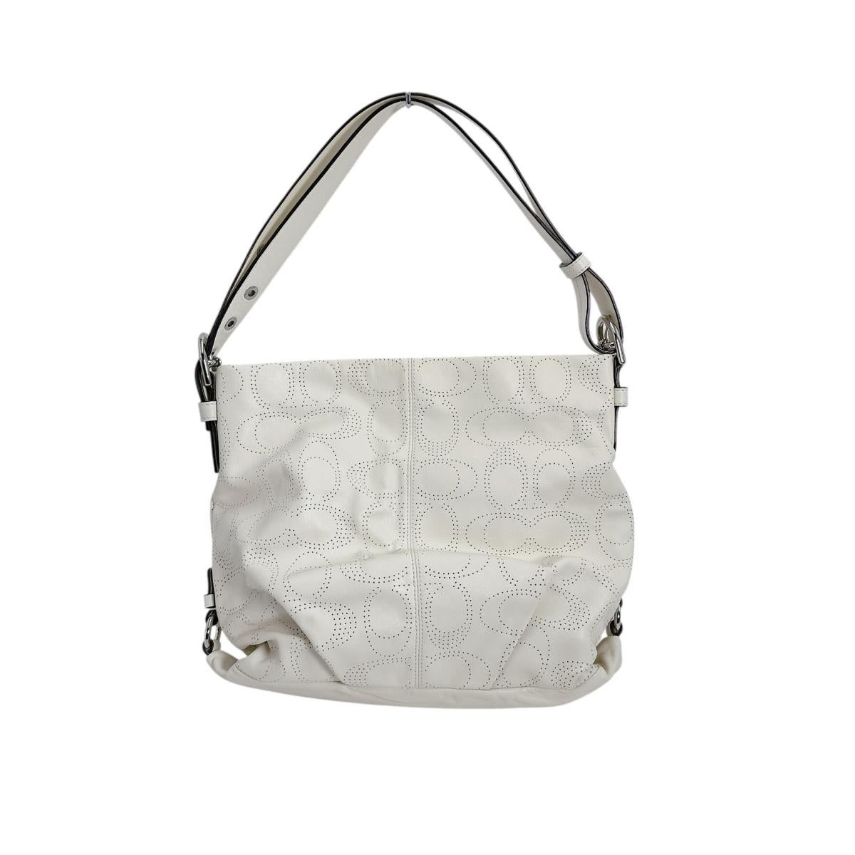 コーチ COACH ショルダーバッグ
2way パフォレイテッドレザー シグネチャー レザー F19407 ホワイト 【SS】
【中古】