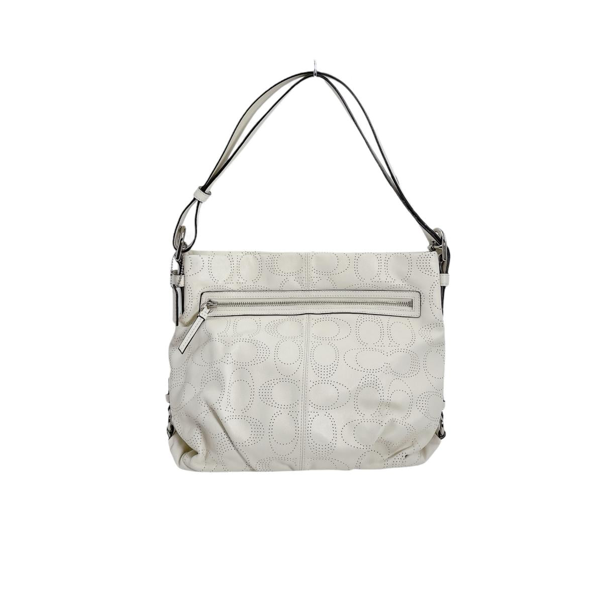 コーチ COACH ショルダーバッグ
2way パフォレイテッドレザー シグネチャー レザー F19407 ホワイト 【SS】
【中古】